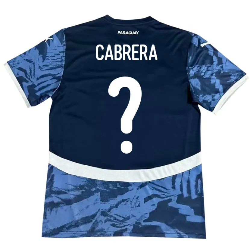 Danxen Women Paraguay Ivan Cabrera #0 Blue Away Jersey 24-26 T-Shirt