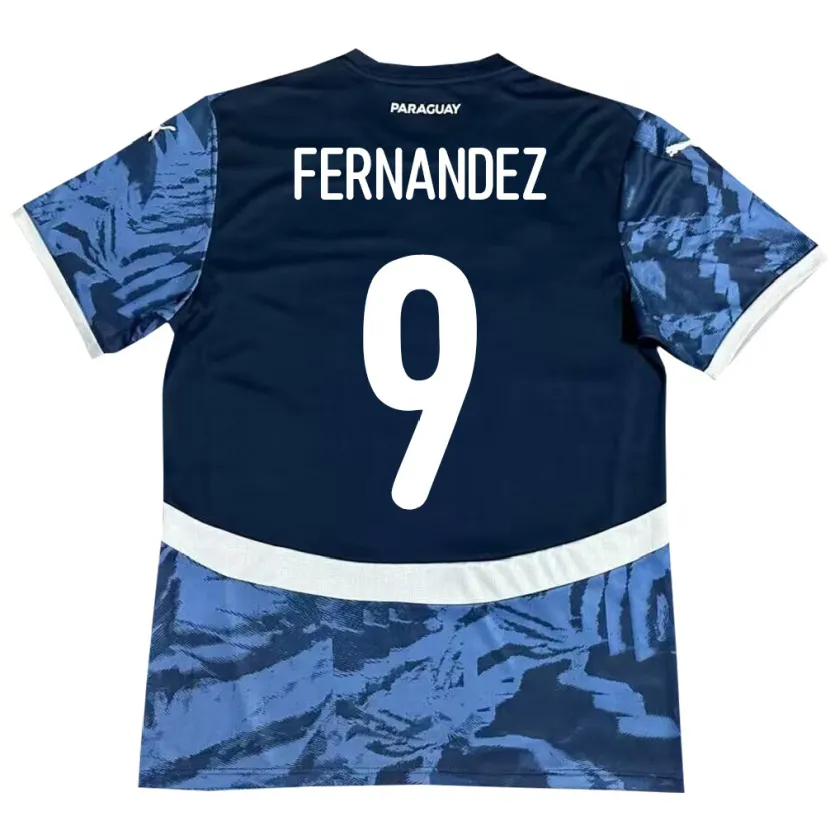 Danxen Women Paraguay David Fernández #9 Blue Away Jersey 24-26 T-Shirt