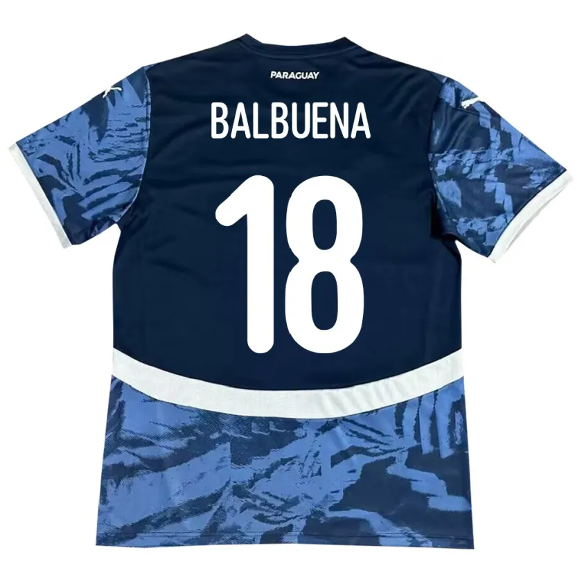 Danxen Women Paraguay Axel Balbuena #18 Blue Away Jersey 24-26 T-Shirt