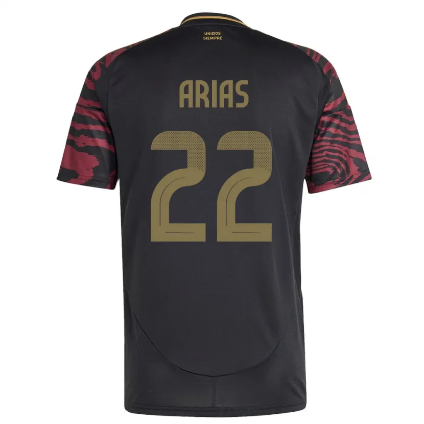 Danxen Women Peru Brian Arias #22 Black Away Jersey 24-26 T-Shirt