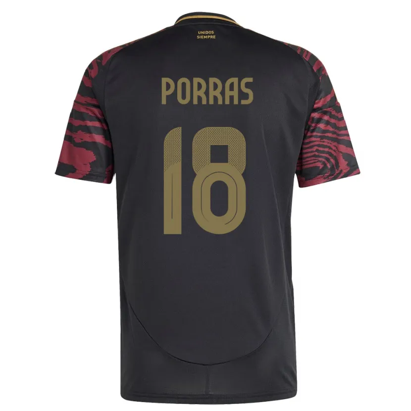 Danxen Women Peru Sashenka Porras #18 Black Away Jersey 24-26 T-Shirt