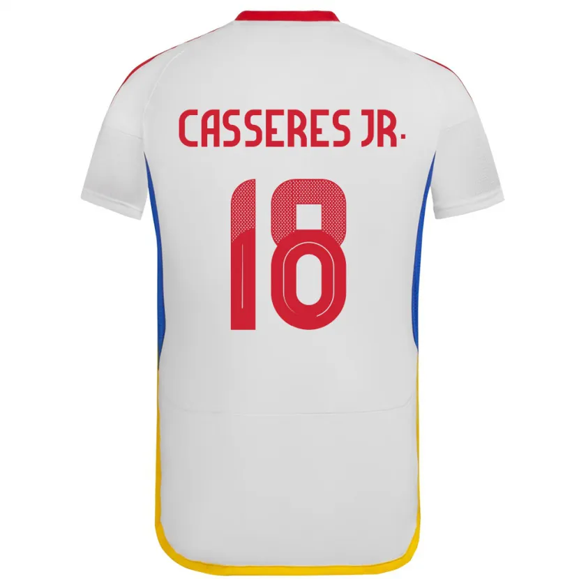 Danxen Women Venezuela Cristian Cásseres Jr. #18 White Away Jersey 24-26 T-Shirt