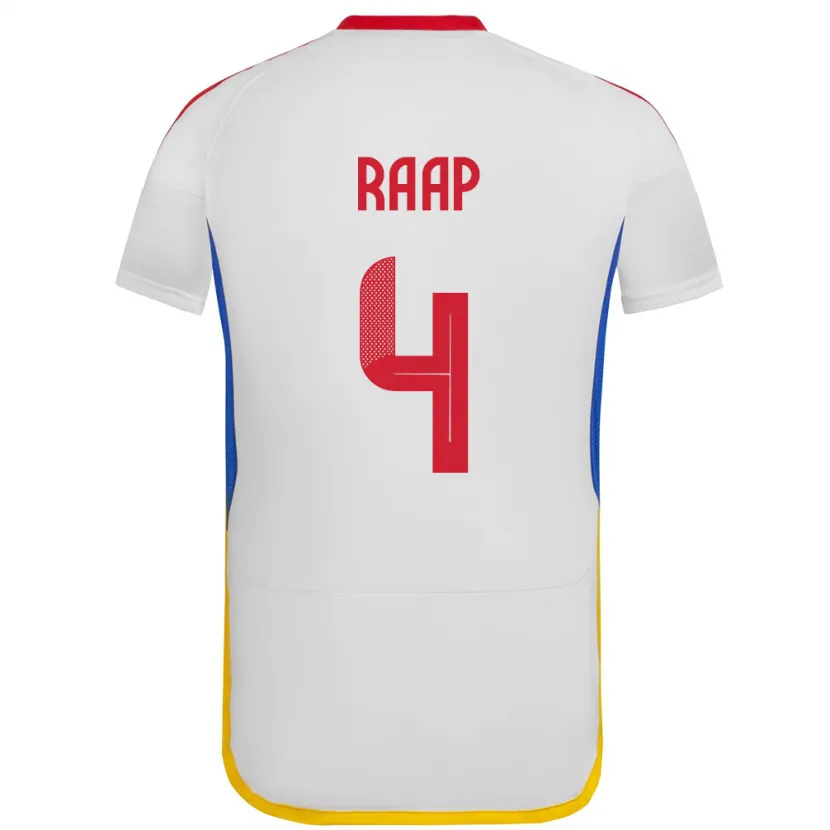 Danxen Women Venezuela Yiandro Raap #4 White Away Jersey 24-26 T-Shirt