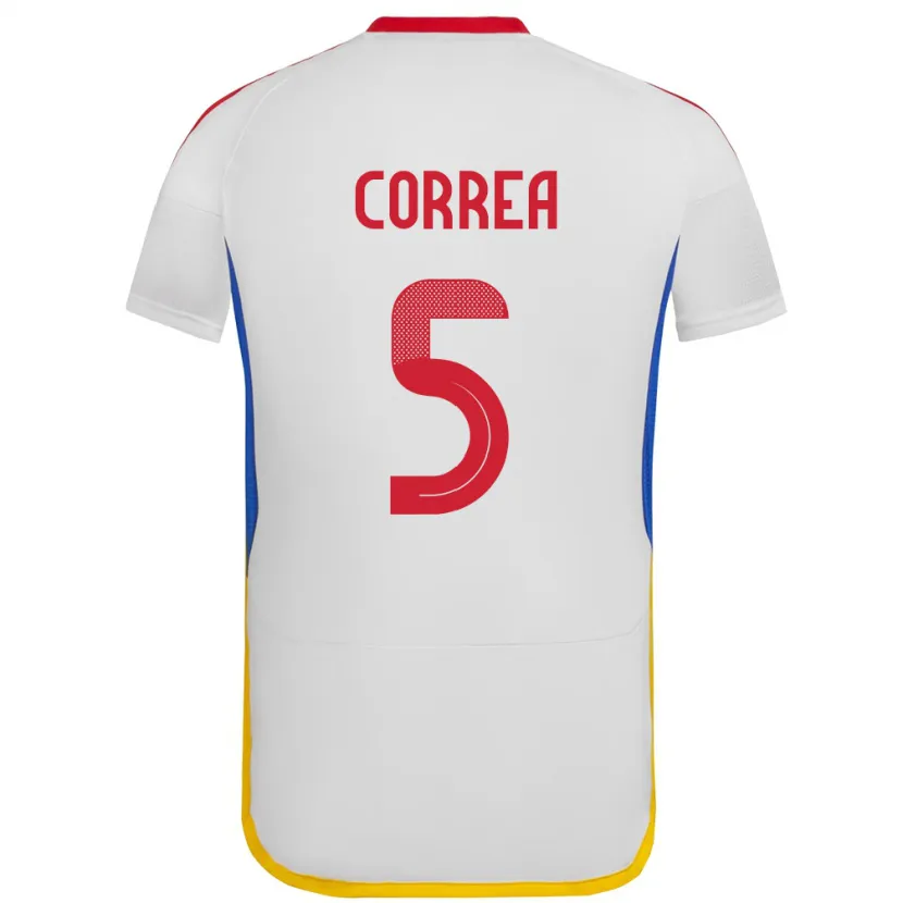 Danxen Women Venezuela José Correa #5 White Away Jersey 24-26 T-Shirt