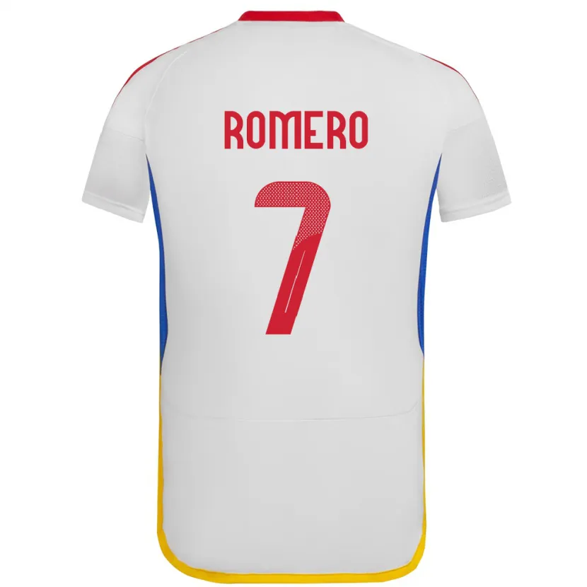Danxen Women Venezuela Leenhan Romero #7 White Away Jersey 24-26 T-Shirt