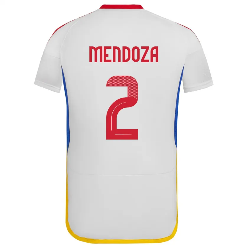 Danxen Women Venezuela Rafanny Mendoza #2 White Away Jersey 24-26 T-Shirt