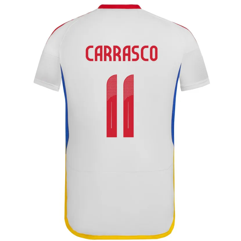 Danxen Women Venezuela Raiderlin Carrasco #11 White Away Jersey 24-26 T-Shirt