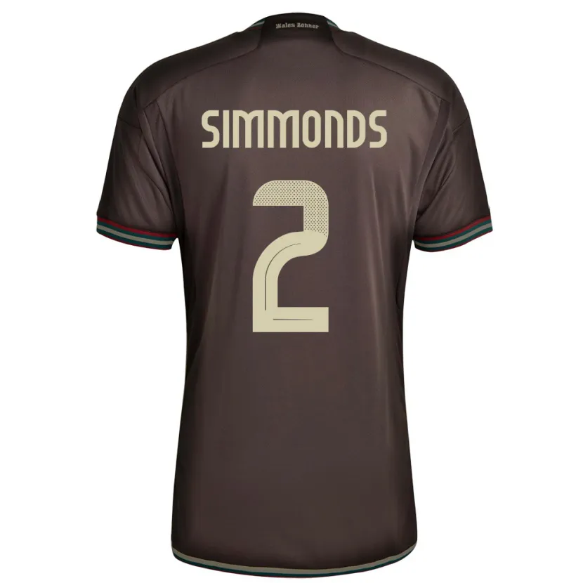 Danxen Women Jamaica Nicholas Simmonds #2 Night Brown Away Jersey 24-26 T-Shirt