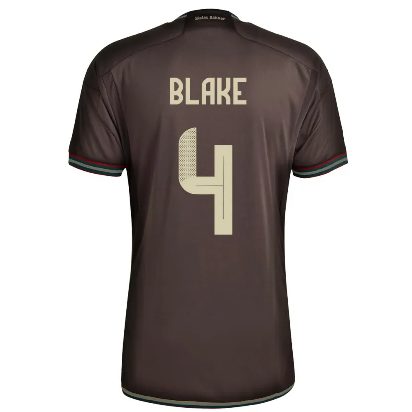 Danxen Women Jamaica Romain Blake #4 Night Brown Away Jersey 24-26 T-Shirt