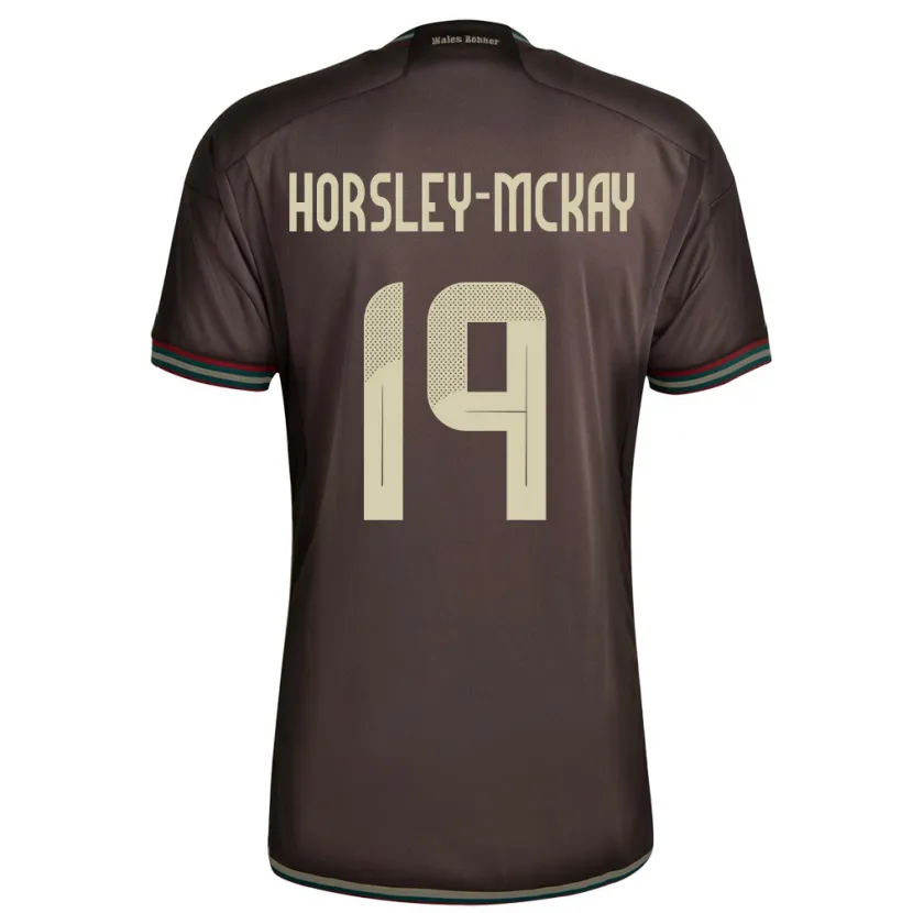 Danxen Women Jamaica Kyron Horsley-Mckay #19 Night Brown Away Jersey 24-26 T-Shirt