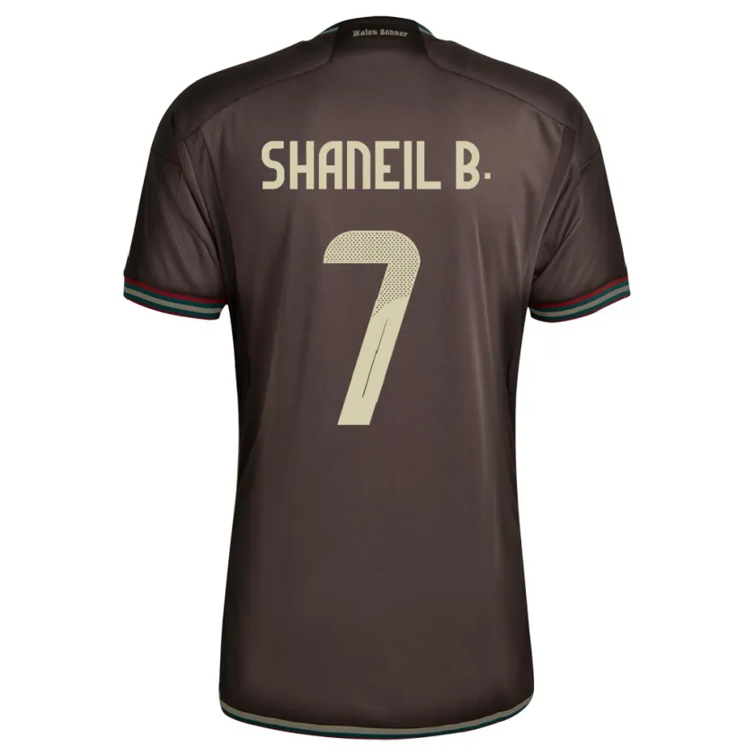Danxen Women Jamaica Shaneil Buckley #7 Night Brown Away Jersey 24-26 T-Shirt