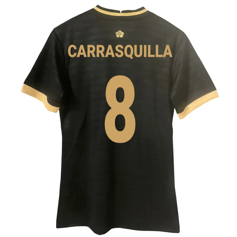 Danxen Women Panama Adalberto Carrasquilla #8 Black Away Jersey 24-26 T-Shirt