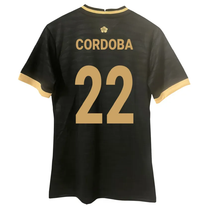 Danxen Women Panama Farissa Córdoba #22 Black Away Jersey 24-26 T-Shirt