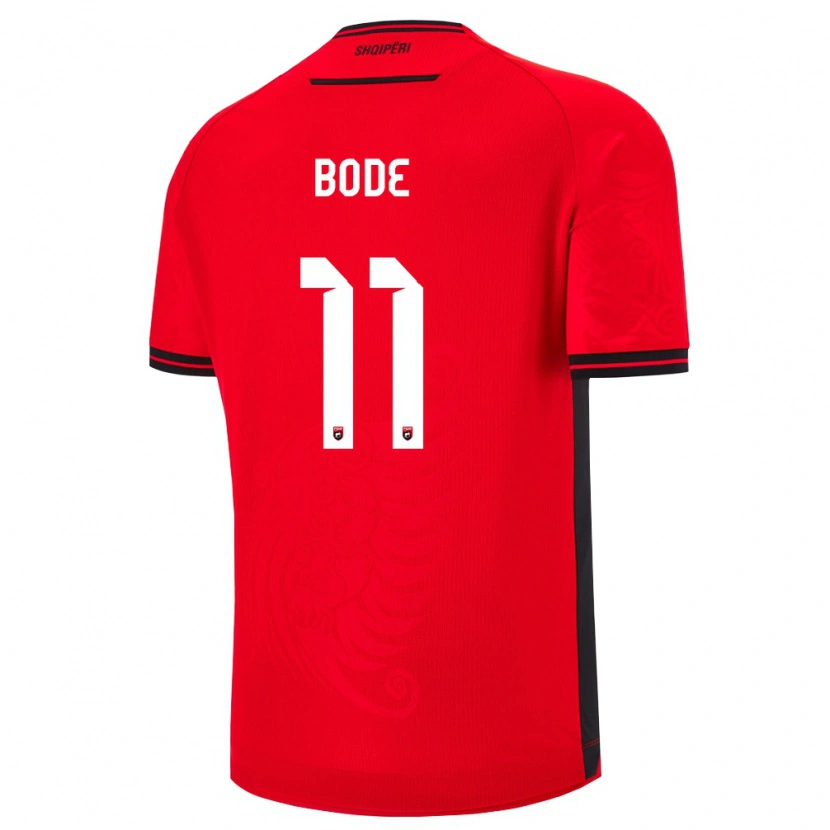 Danxen Kid Albania Ersi Bode #11 Red Black Home Jersey 26-28 T-Shirt