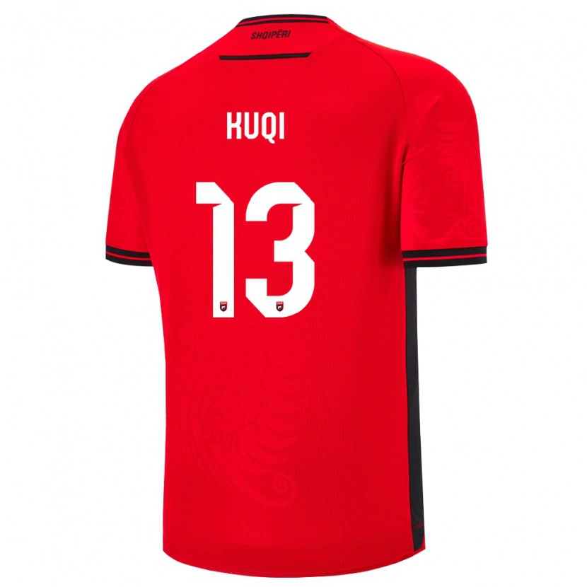 Danxen Kid Albania Grei Kuqi #13 Red Black Home Jersey 26-28 T-Shirt