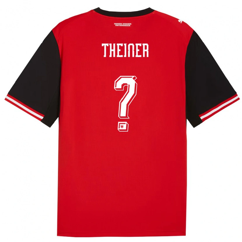 Danxen Kid Austria Mario Theiner #0 Black White Home Jersey 26-28 T-Shirt