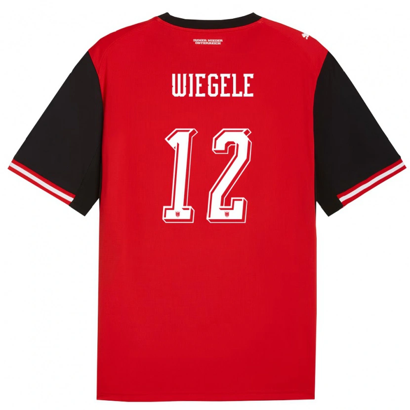 Danxen Kid Austria Florian Wiegele #12 Black White Home Jersey 26-28 T-Shirt