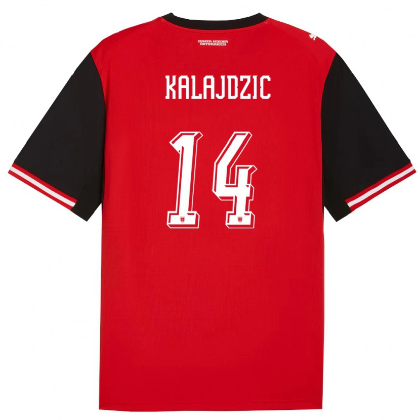 Danxen Kid Austria Sasa Kalajdzic #14 Black White Home Jersey 26-28 T-Shirt