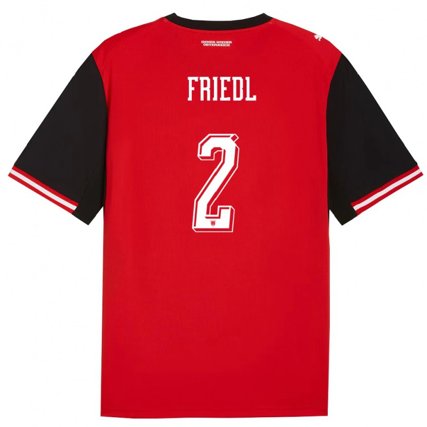 Danxen Kid Austria Marco Friedl #2 Black White Home Jersey 26-28 T-Shirt