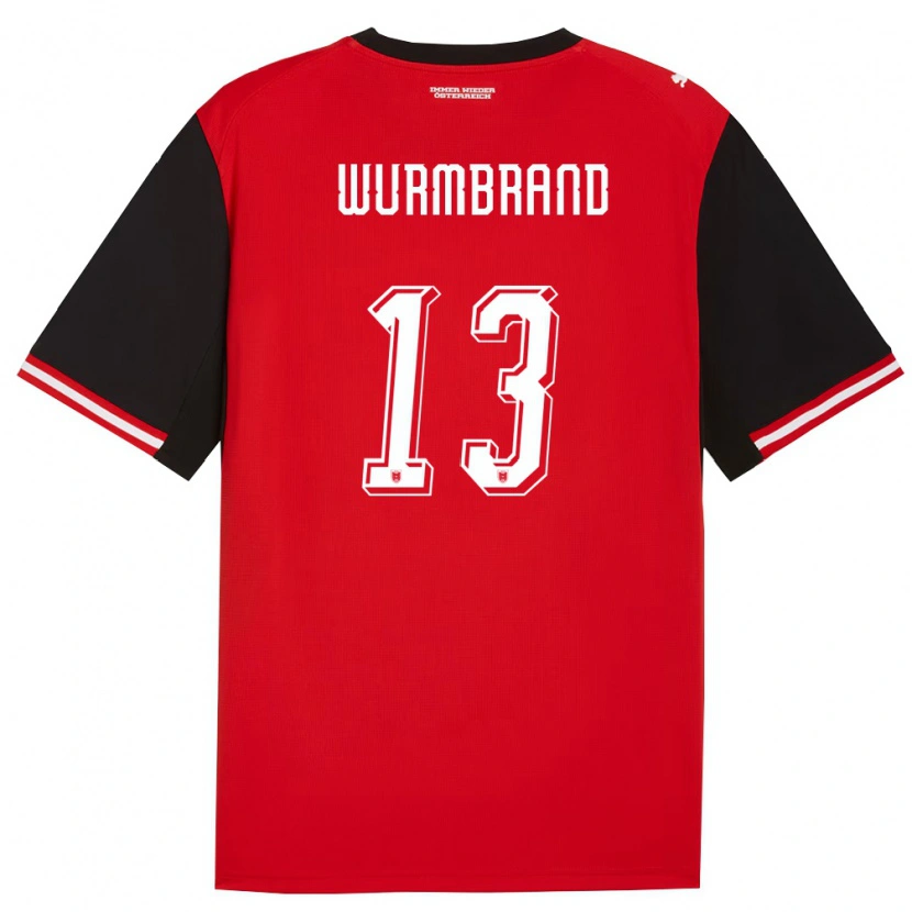 Danxen Kid Austria Nikolaus Wurmbrand #13 Black White Home Jersey 26-28 T-Shirt