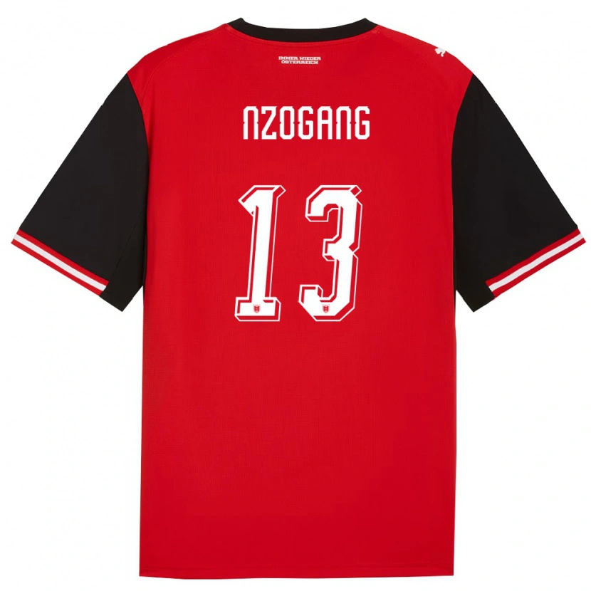 Danxen Kid Austria Kenny Nzogang #13 Black White Home Jersey 26-28 T-Shirt