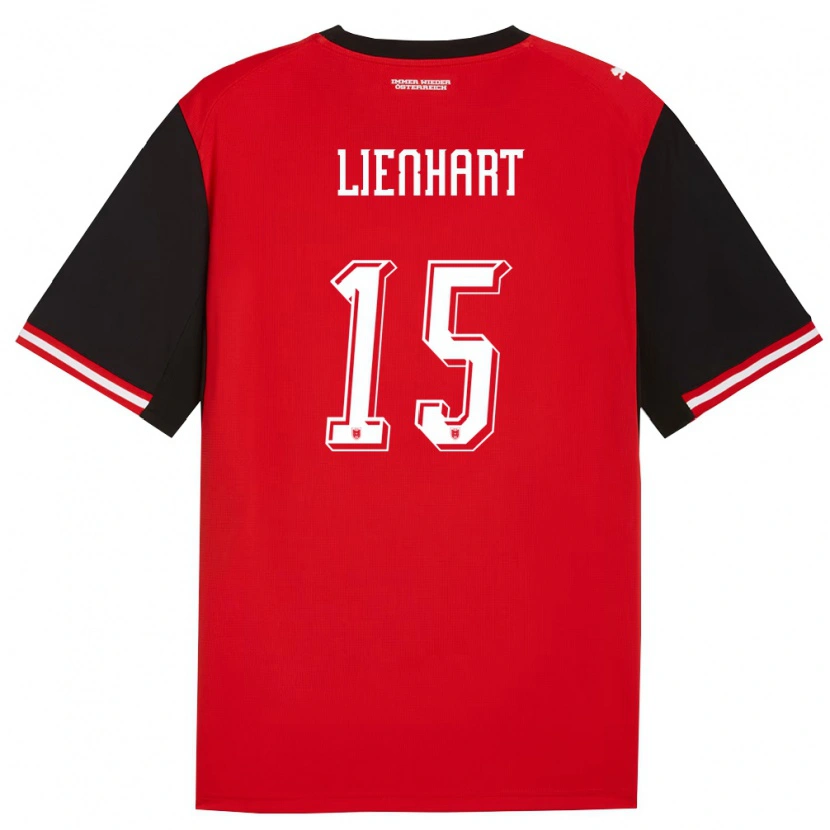 Danxen Kid Austria Philipp Lienhart #15 Black White Home Jersey 26-28 T-Shirt