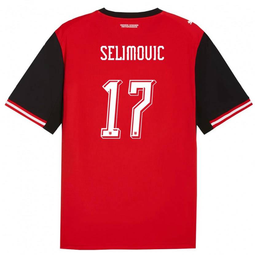 Danxen Kid Austria Amar Selimovic #17 Black White Home Jersey 26-28 T-Shirt