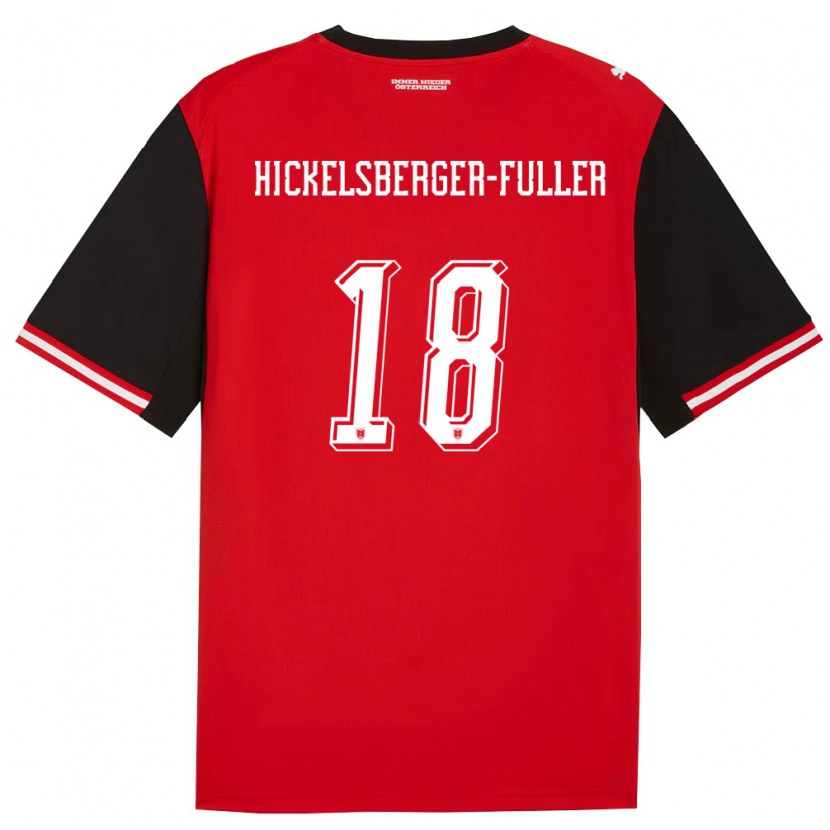 Danxen Kid Austria Julia Hickelsberger-Füller #18 Black White Home Jersey 26-28 T-Shirt