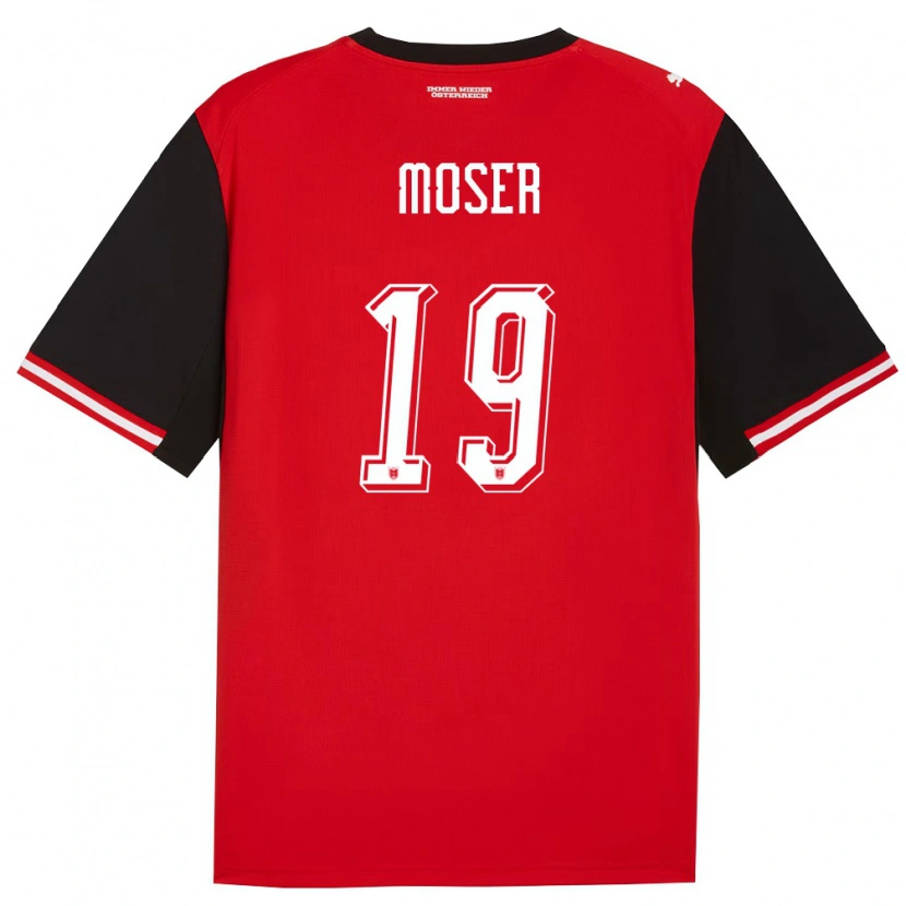 Danxen Kid Austria Johannes Moser #19 Black White Home Jersey 26-28 T-Shirt