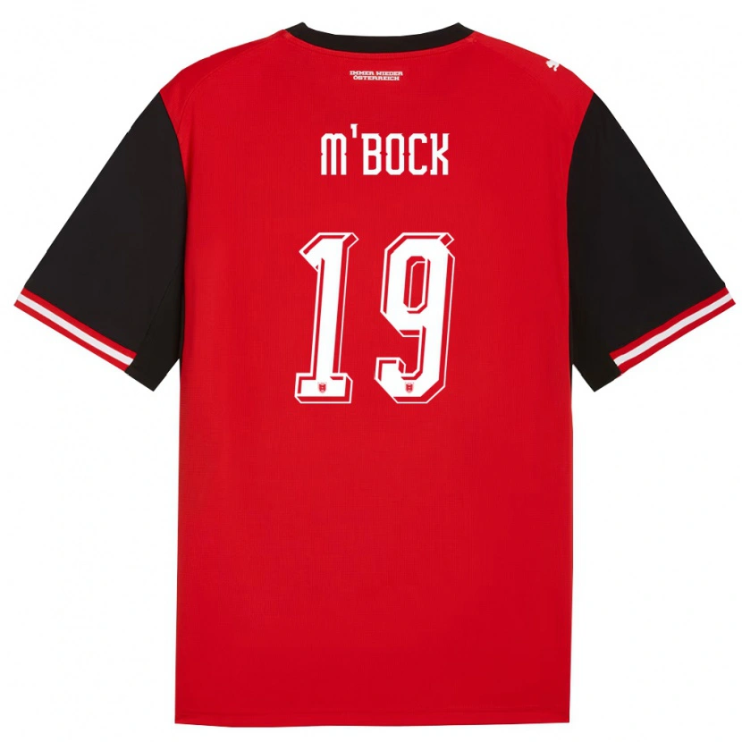 Danxen Kid Austria Joseph M'bock #19 Black White Home Jersey 26-28 T-Shirt