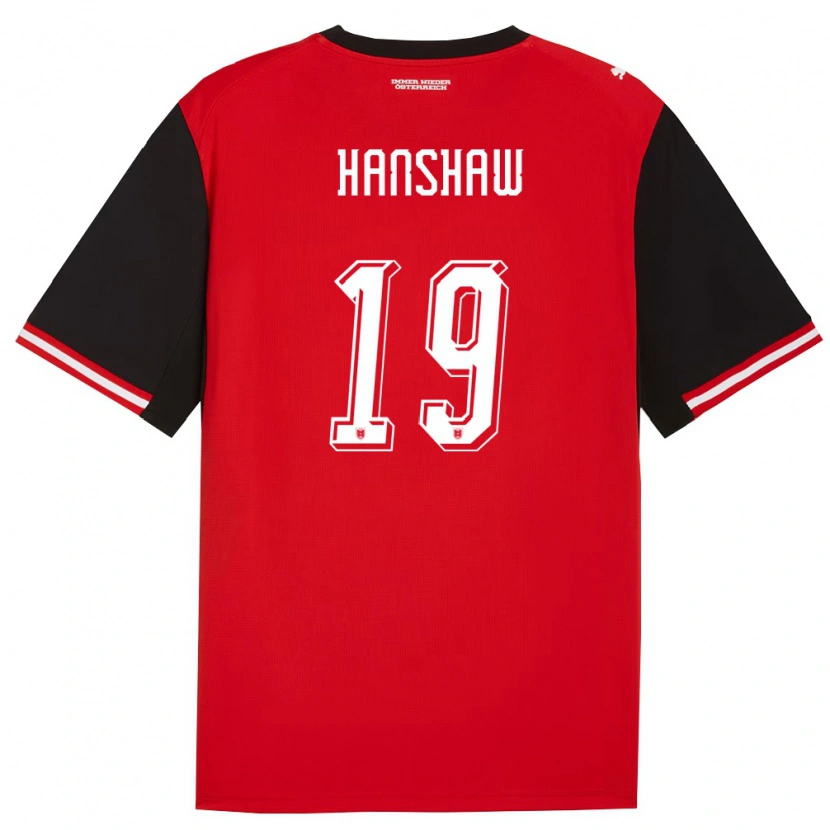 Danxen Kid Austria Verena Hanshaw #19 Black White Home Jersey 26-28 T-Shirt