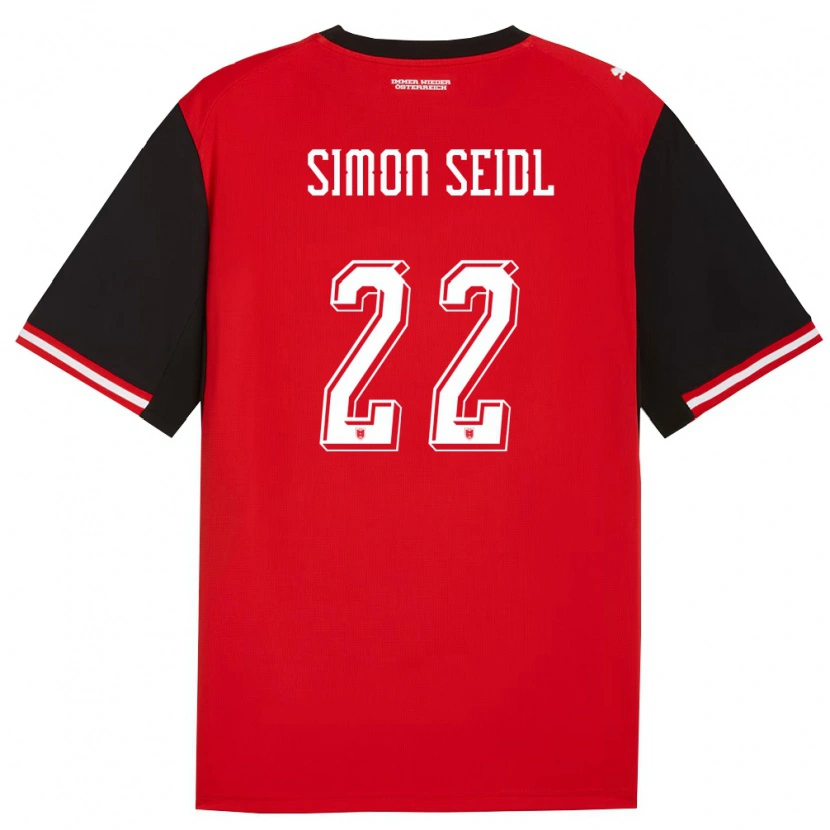 Danxen Kid Austria Simon Seidl #22 Black White Home Jersey 26-28 T-Shirt