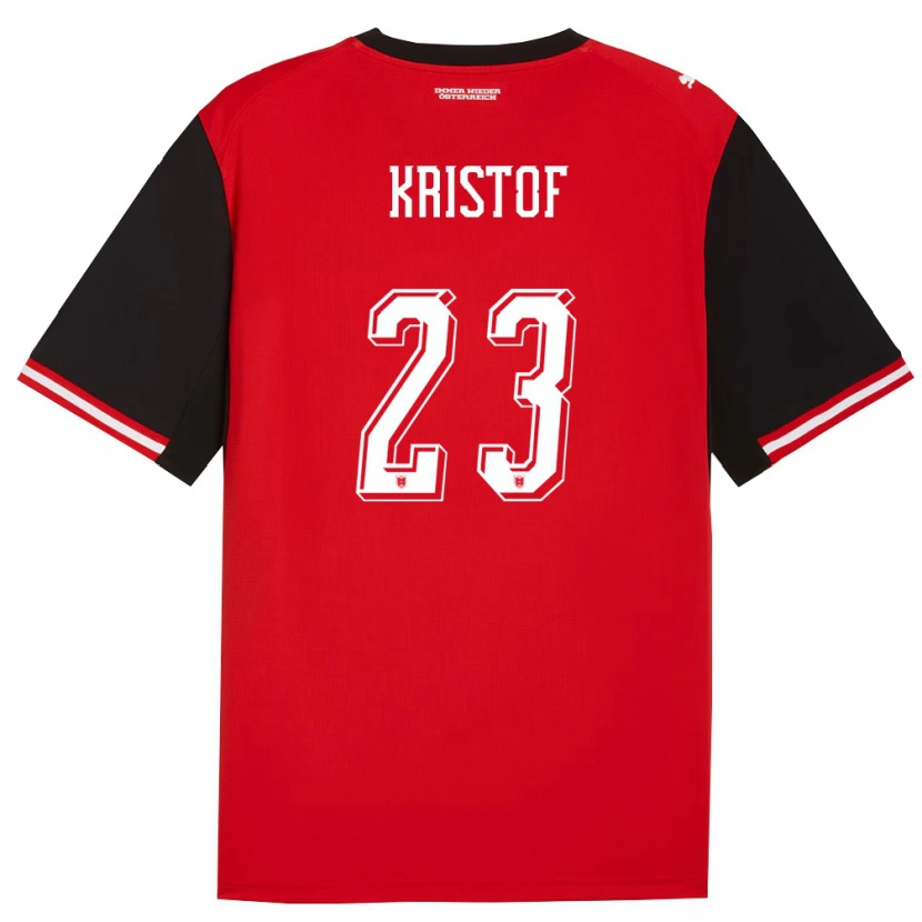 Danxen Kid Austria Nicolas Kristof #23 Black White Home Jersey 26-28 T-Shirt