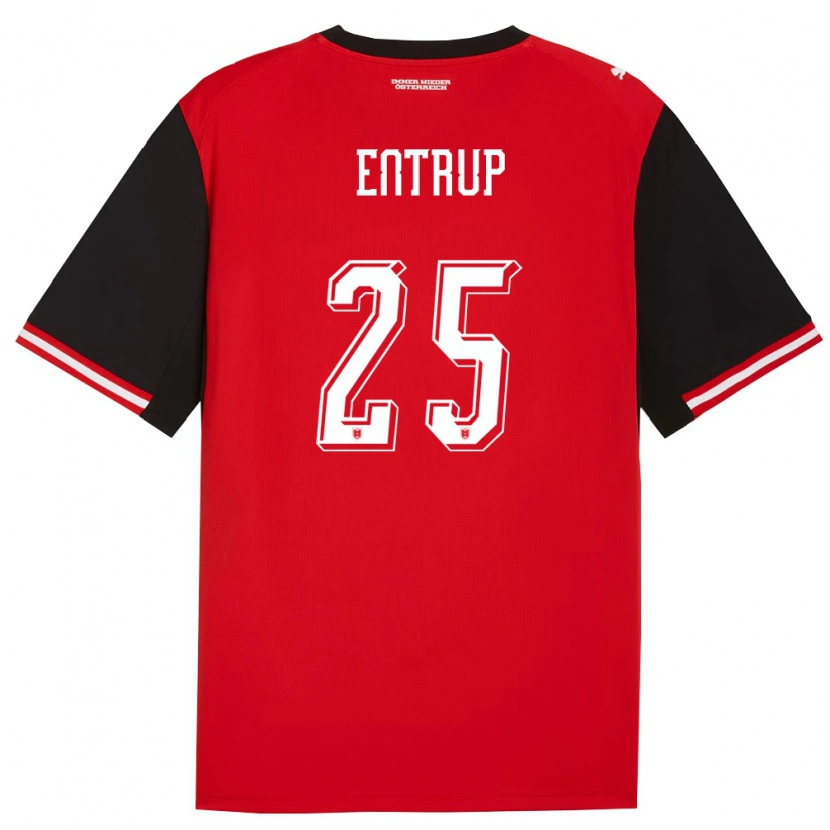 Danxen Kid Austria Maximilian Entrup #25 Black White Home Jersey 26-28 T-Shirt