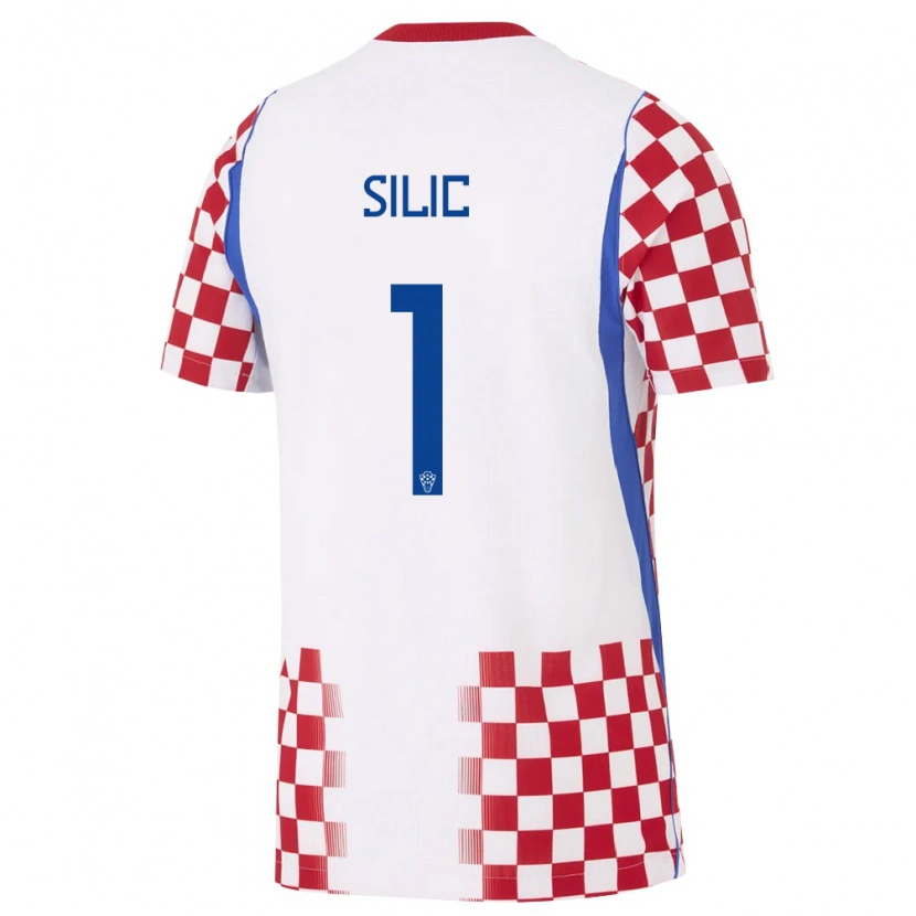 Danxen Kid Croatia Toni Silic #1 White Red Blue Home Jersey 26-28 T-Shirt