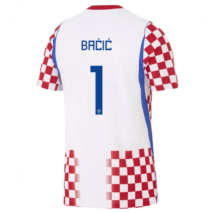 Danxen Kid Croatia Doris Bacic #1 White Red Blue Home Jersey 26-28 T-Shirt