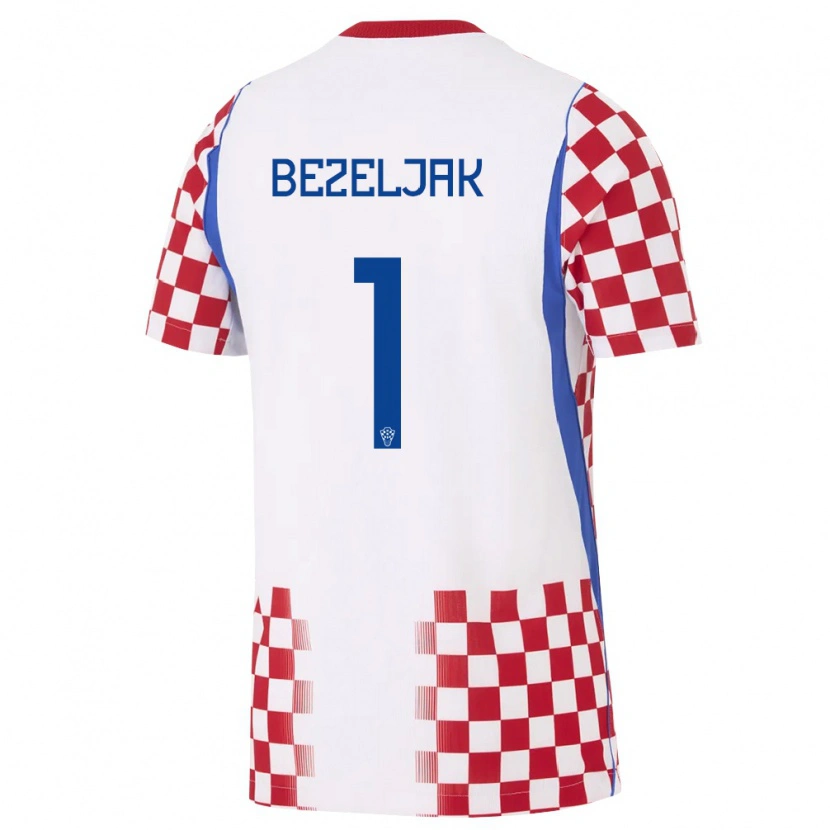 Danxen Kid Croatia Raul Bezeljak #1 White Red Blue Home Jersey 26-28 T-Shirt