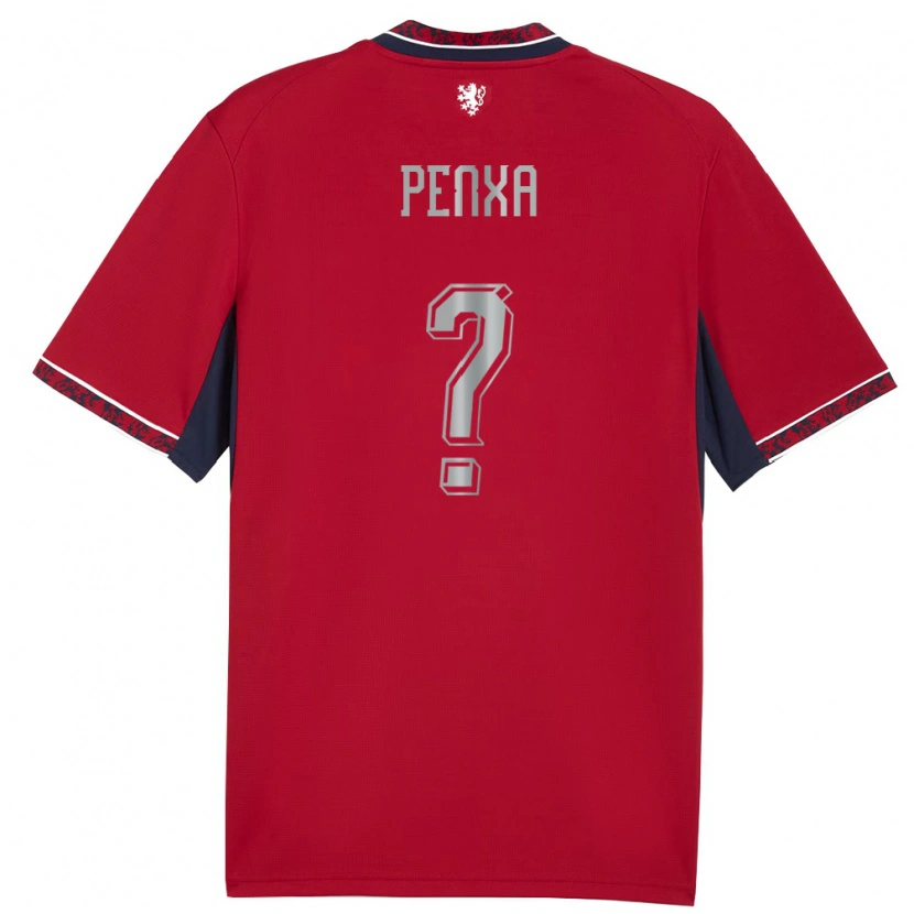 Danxen Kid Czech Republic Lukas Penxa #0 Red White Navy Home Jersey 26-28 T-Shirt