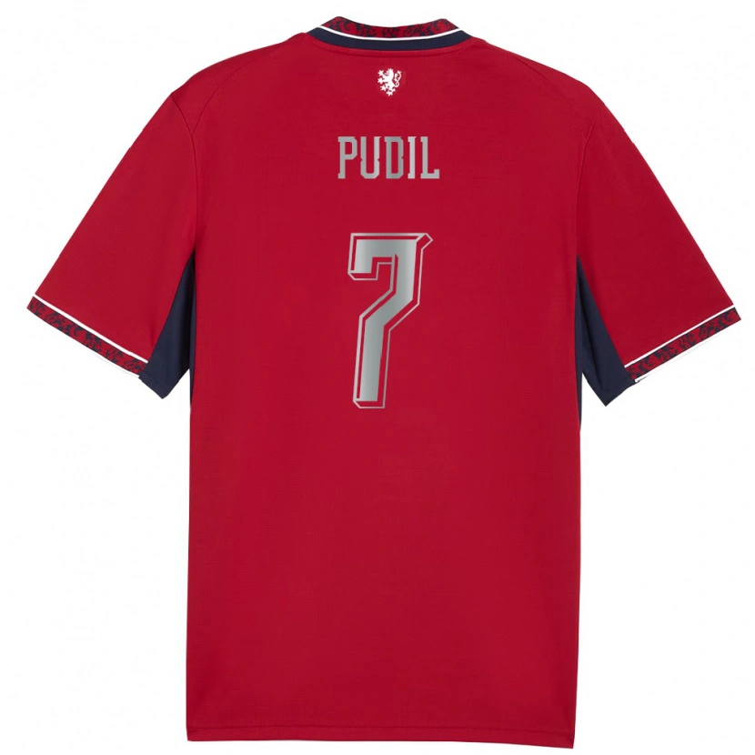 Danxen Kid Czech Republic Adam Pudil #7 Red White Navy Home Jersey 26-28 T-Shirt