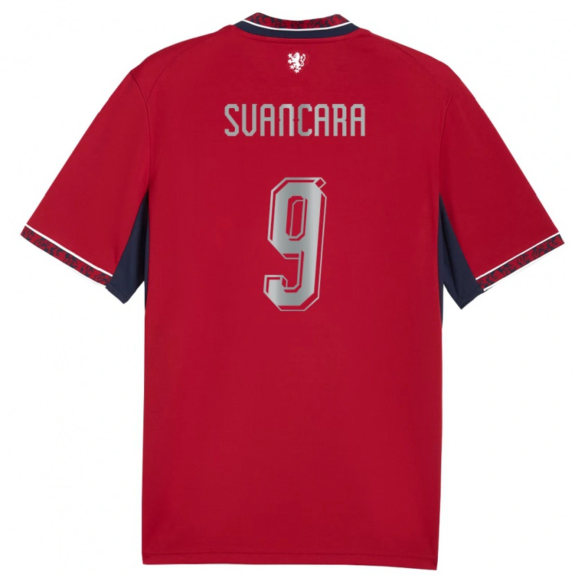 Danxen Kid Czech Republic Daniel Svancara #9 Red White Navy Home Jersey 26-28 T-Shirt