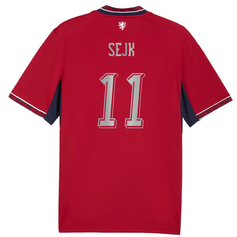 Danxen Kid Czech Republic Vaclav Sejk #11 Red White Navy Home Jersey 26-28 T-Shirt