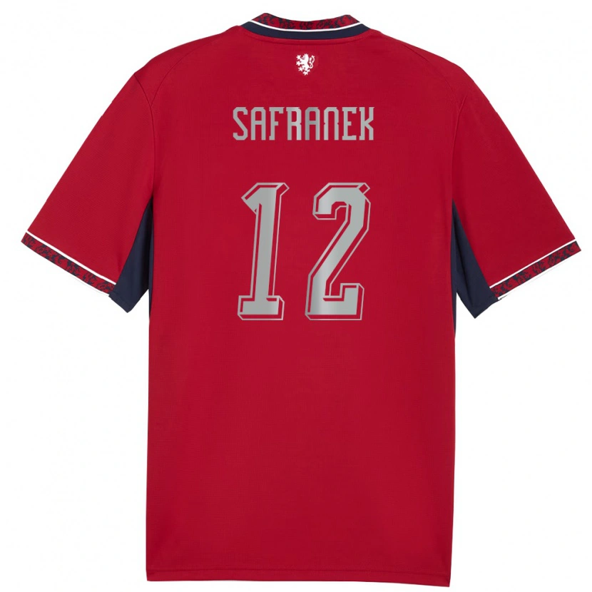 Danxen Kid Czech Republic Adam Safranek #12 Red White Navy Home Jersey 26-28 T-Shirt