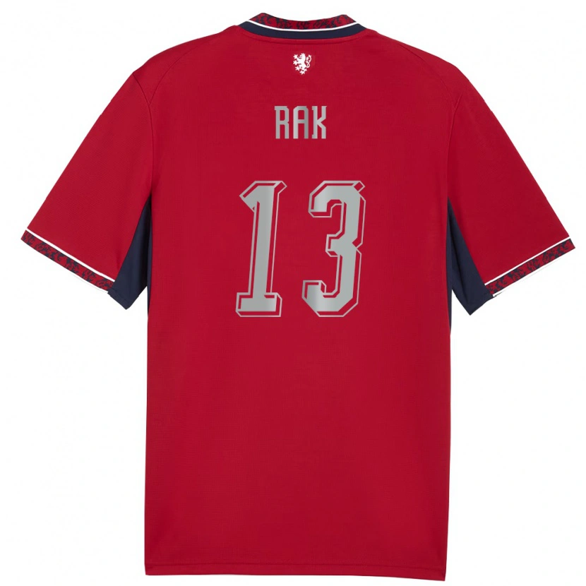 Danxen Kid Czech Republic Filip Rak #13 Red White Navy Home Jersey 26-28 T-Shirt