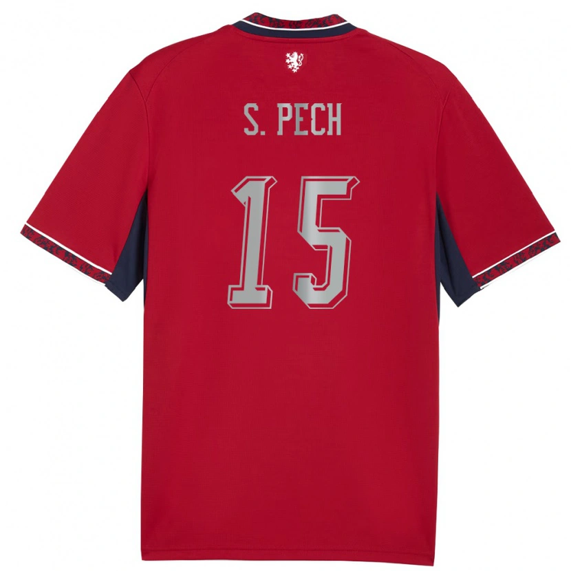 Danxen Kid Czech Republic Sebastian Pech #15 Red White Navy Home Jersey 26-28 T-Shirt