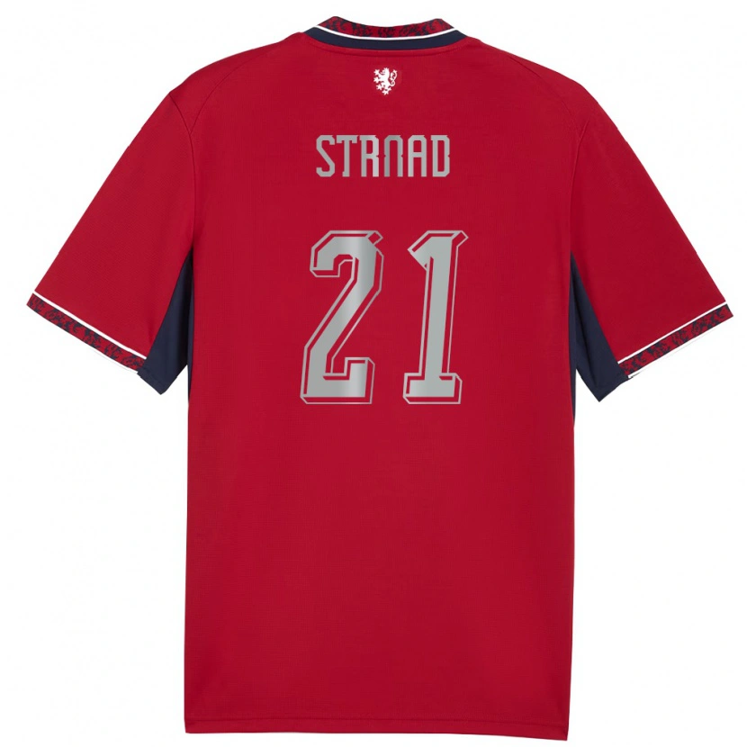 Danxen Kid Czech Republic Martin Strnad #21 Red White Navy Home Jersey 26-28 T-Shirt