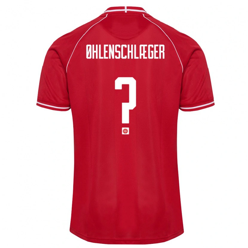 Danxen Kid Denmark Oskar Øhlenschlæger #0 Red White Home Jersey 26-28 T-Shirt