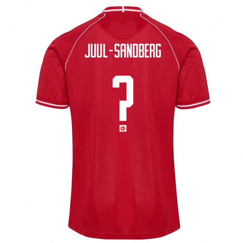Danxen Kid Denmark Nikolaj Juul-Sandberg #0 Red White Home Jersey 26-28 T-Shirt