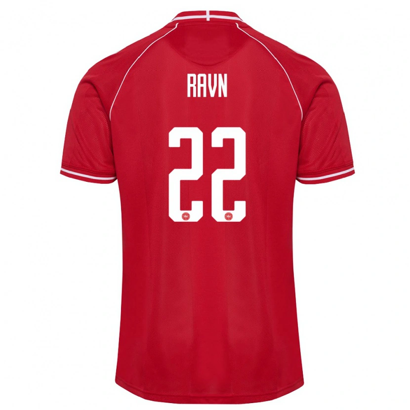 Danxen Kid Denmark Anders Ravn #22 Red White Home Jersey 26-28 T-Shirt