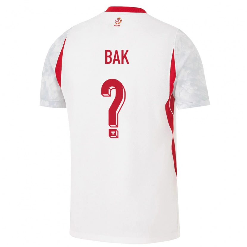 Danxen Kid Poland Daniel Bąk #0 White Red Gray Home Jersey 26-28 T-Shirt