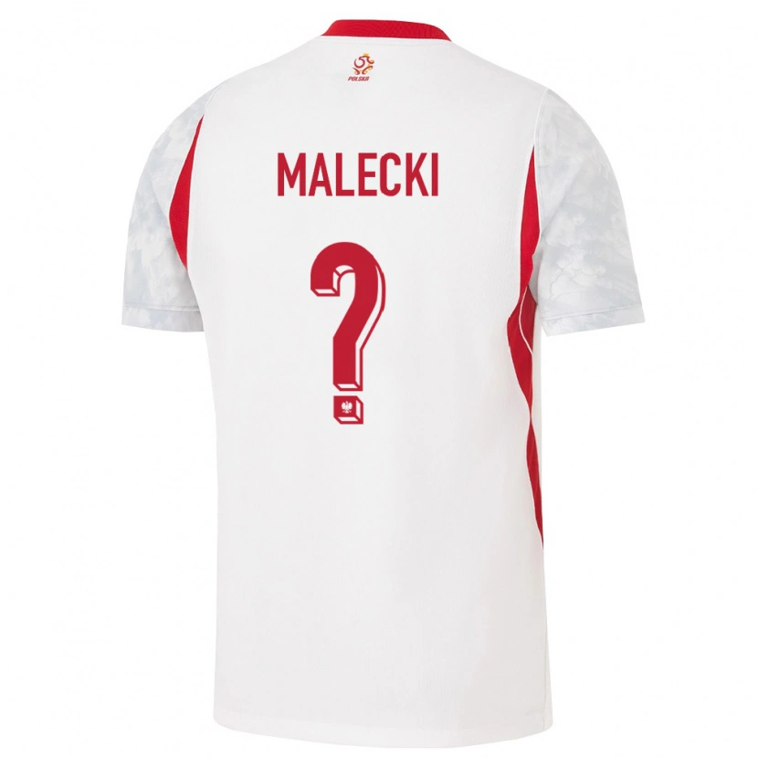 Danxen Kid Poland Maciej Malecki #0 White Red Gray Home Jersey 26-28 T-Shirt